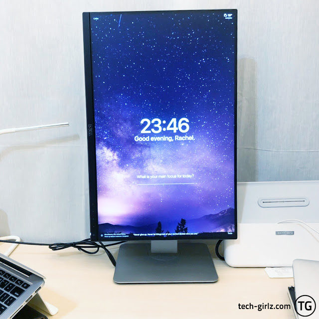 Macbook 外接螢幕推薦 DELL U2415 開箱與評價 - 旋轉螢幕