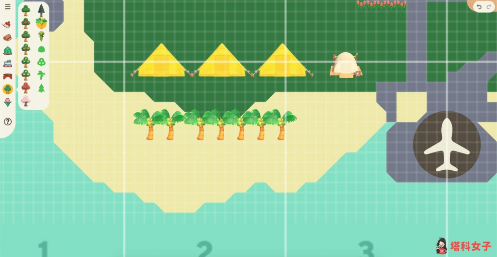 動森島嶼規劃與設計工具 - 種樹