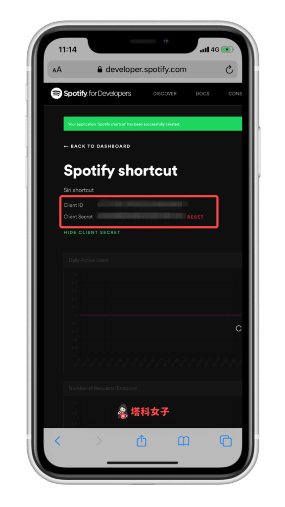 iOS 個人自動化教學 #3 自動播放 Spotify 音樂 - 取得 Spotify Client ID