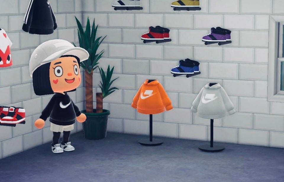 動物森友會｜服飾店 設計代碼懶人包，Nike