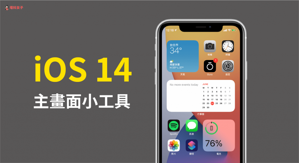 iOS14 功能：主畫面小工具