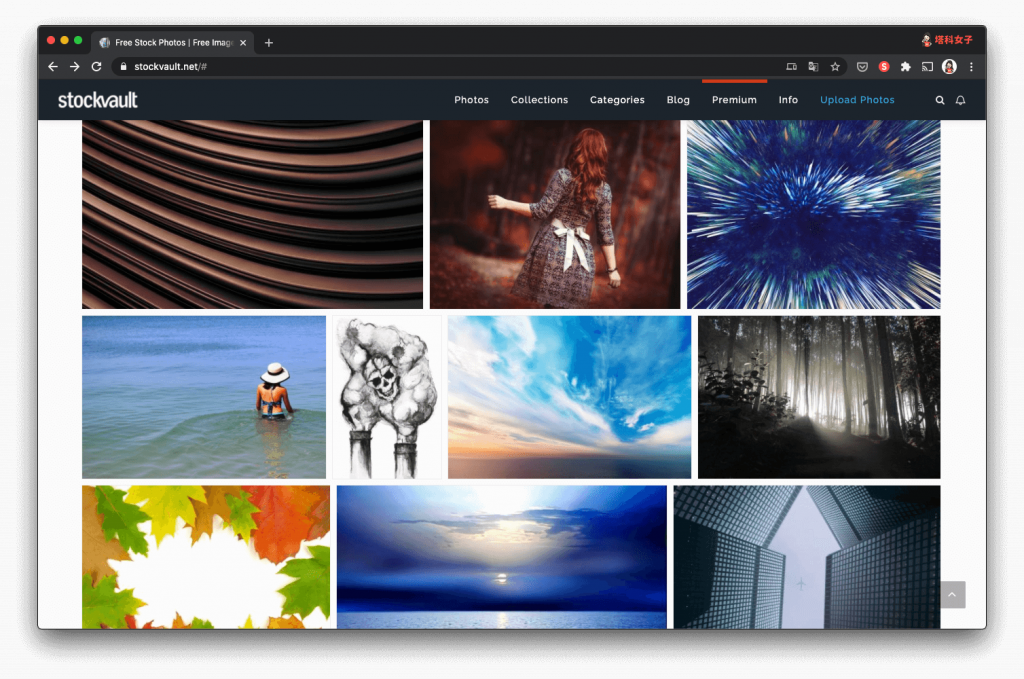 免費圖庫網站 Stockvault