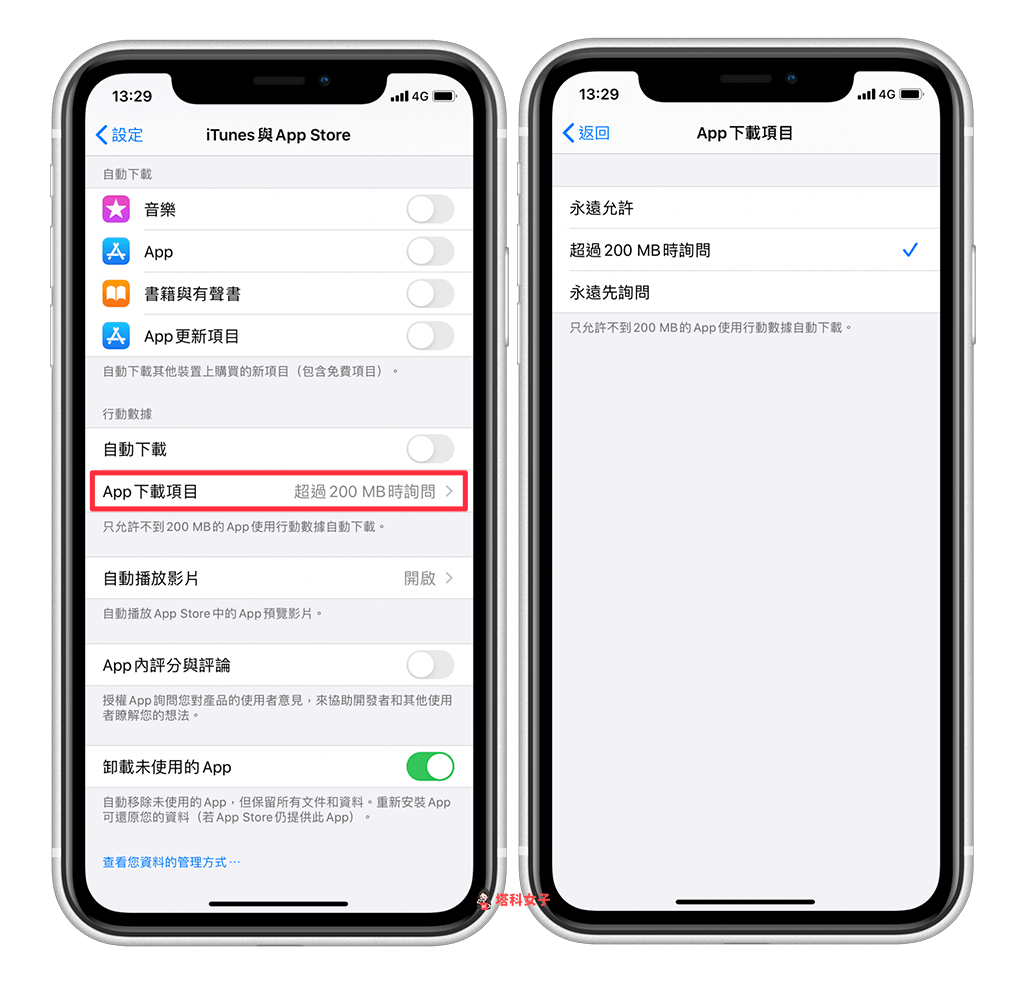App store 無法下載或更新 App｜App 下載限制，改用 Wifi