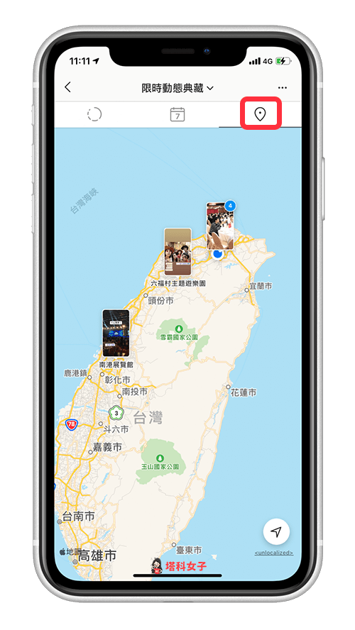 Instagram 限時動態典藏：地圖 (IG 限動地圖)