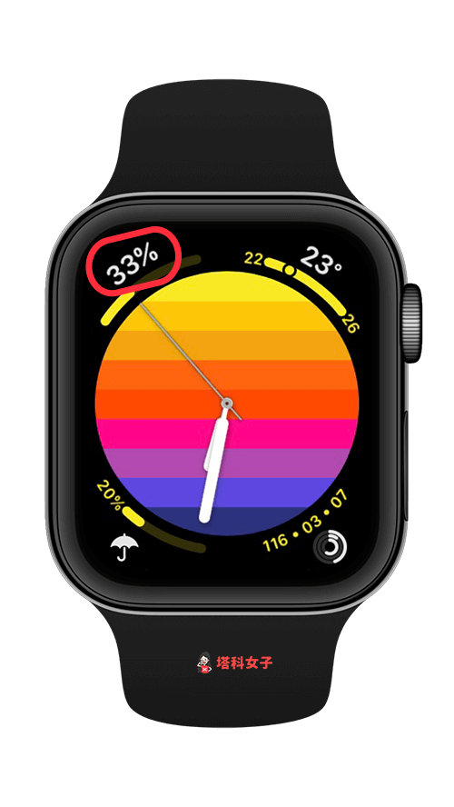 查看 Apple Watch 電池電量｜Apple Watch 錶面