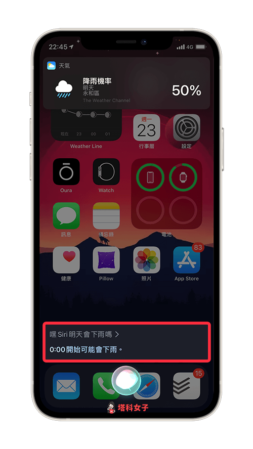 iOS 14 Siri 顯示文字與對話內容