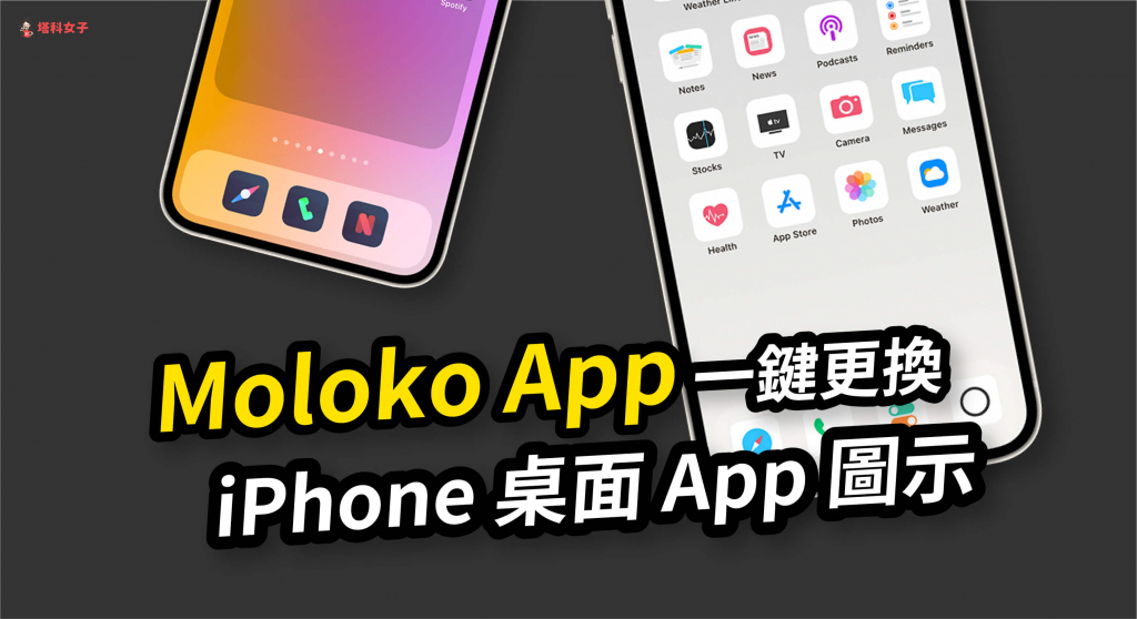 Moloko App 讓你一鍵更換 iPhone 桌面 App 圖示，免透過捷徑