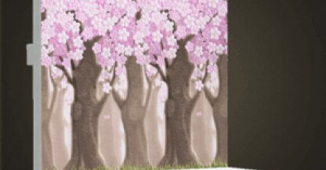 動森 櫻花家具：櫻花樹牆