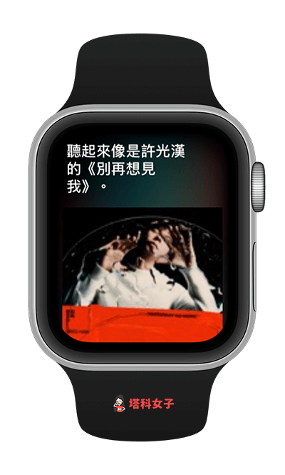 apple watch 音樂辨識，顯示歌手與歌名