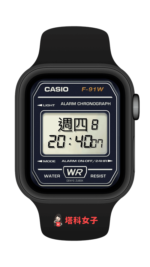 Apple Watch Casio 錶面分享：深藍色 Casio