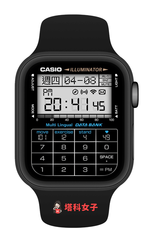 Apple Watch Casio 錶面分享：卡西歐計算機