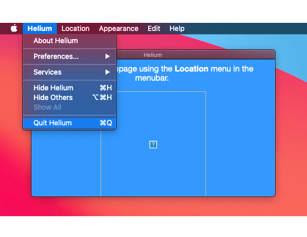 Mac網頁視窗置頂 Helium：關閉程式