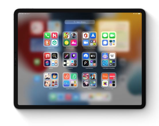 Apple WWDC 2021  / iPadOS 15 新功能：app 資料庫