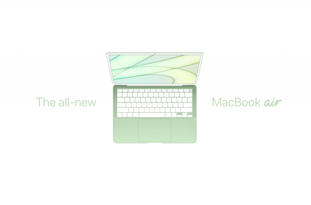 新款彩色 MacBook Air 預定於 2022 上半年推出