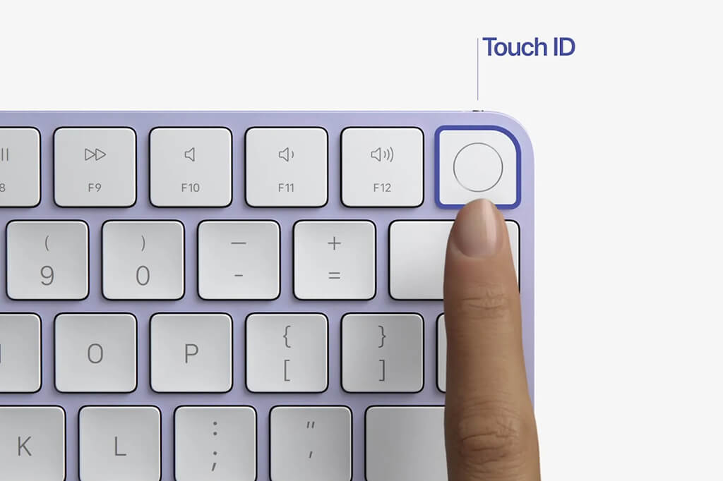 使用 Touch ID 巧控鍵盤來解鎖 Mac