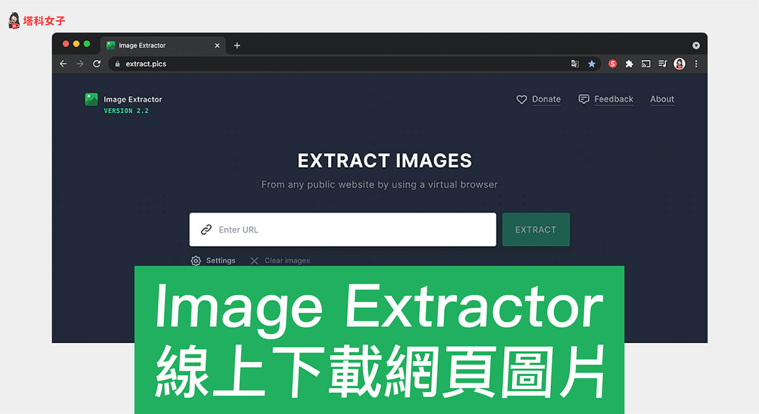 Image Extractor 線上下載網頁圖片、ICON、背景圖，免安裝套件！