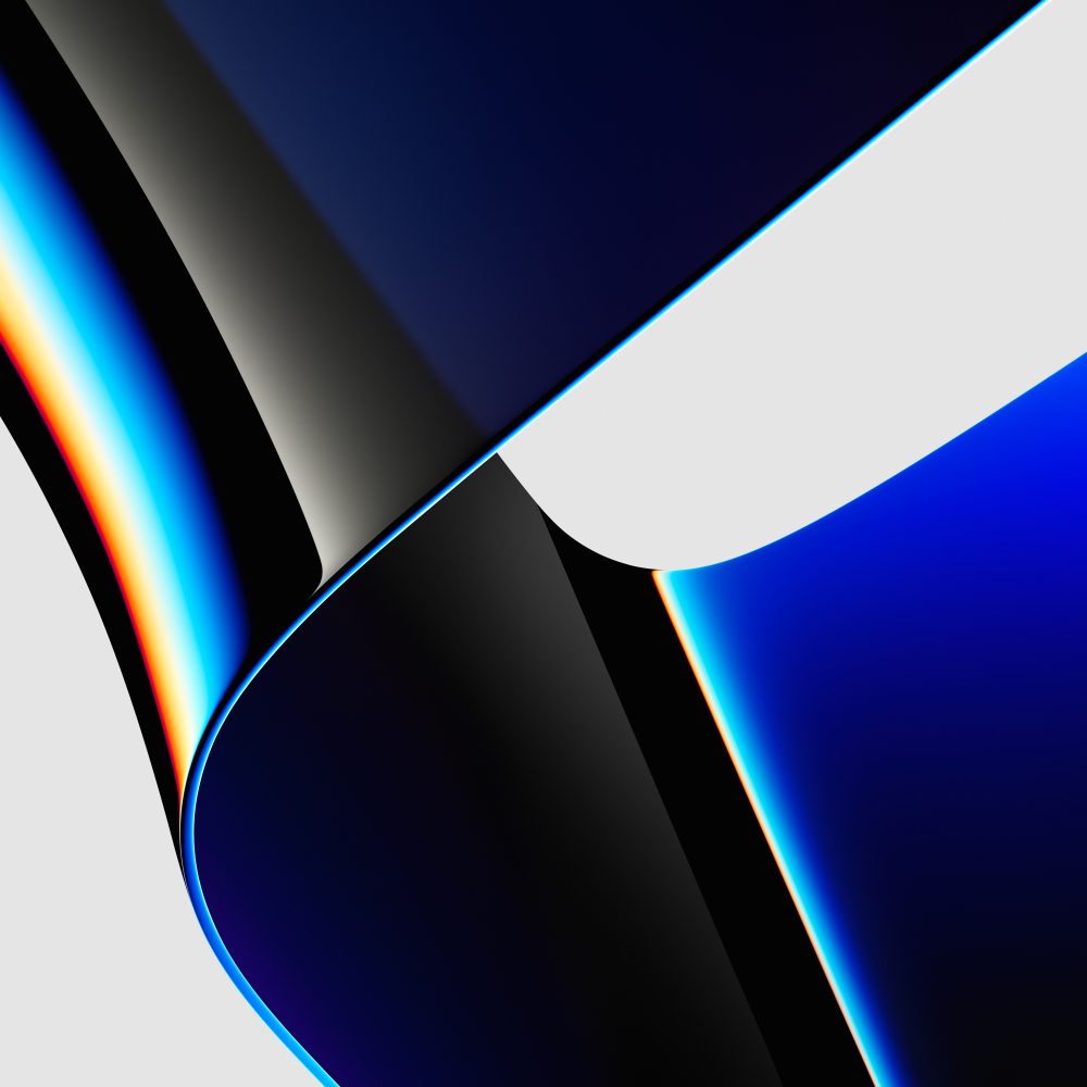 2021 Macbook Pro 桌布：藍色 淺色版