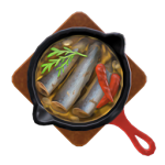 動森料理、食譜 DIY 方程式：蒜香橄欖油鳳尾魚