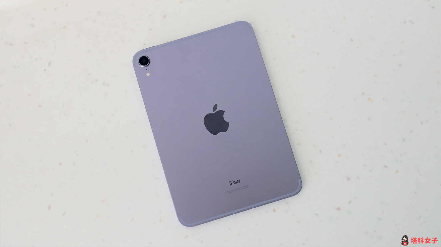 iPad mini 6 紫色款開箱與評價：背面機殼