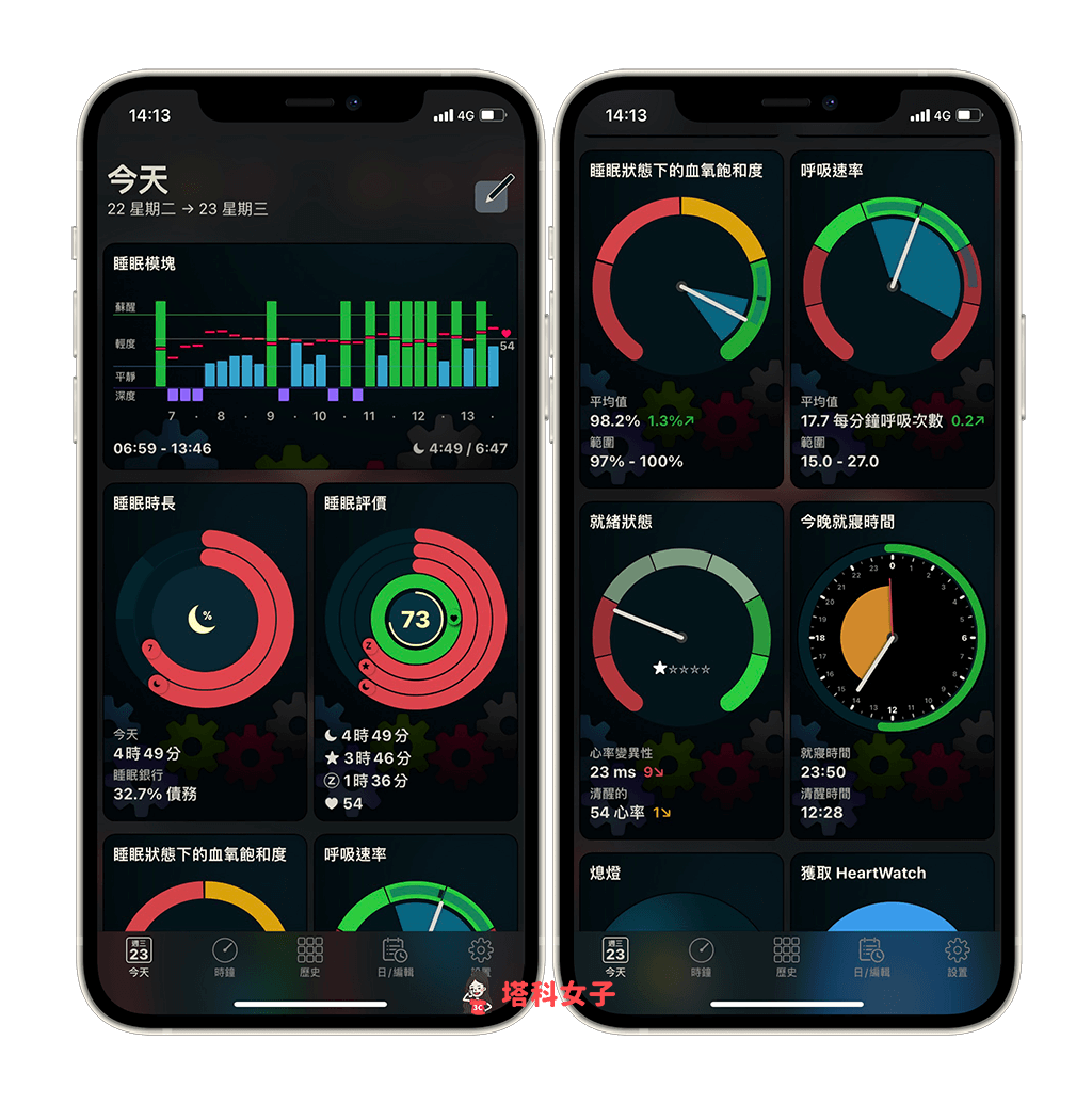 AutoSleep 睡眠追蹤 App：查看睡眠數據