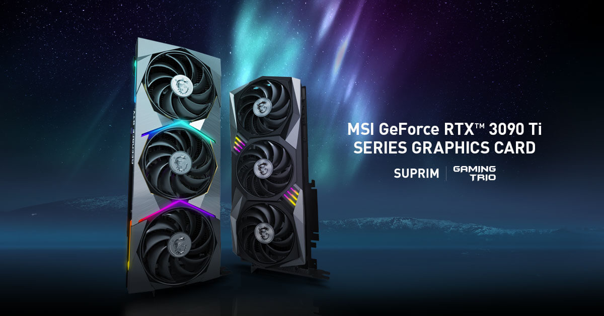MSI 微星推出全新 GeForce RTX 3090 Ti 系列顯示卡