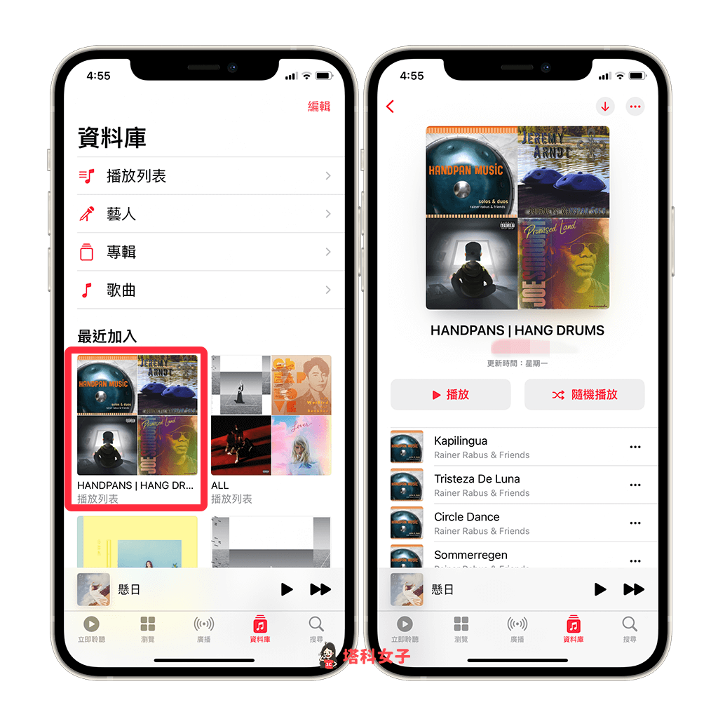 FreeYourMusic 歌單轉移App：查看轉移完成的歌單