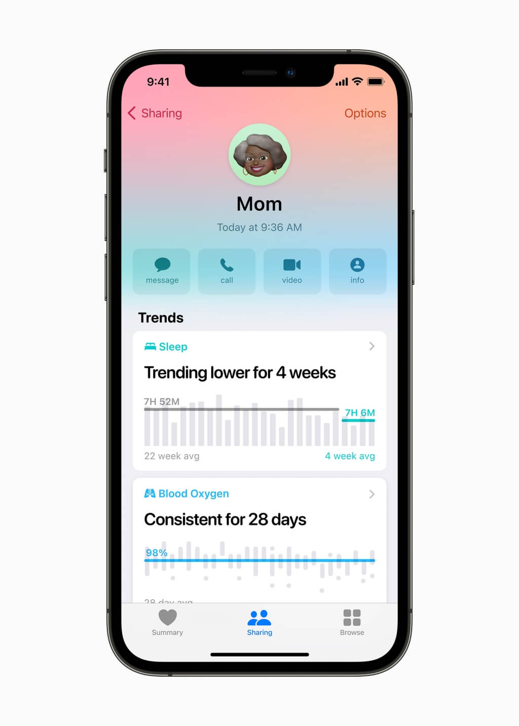 iPhone 「健康」資料分享，關心爸爸更即時