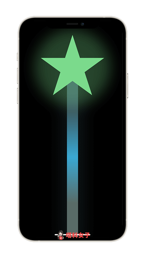 螢光棒 App《螢光棒 Glowstick Pro》：星星螢光棒