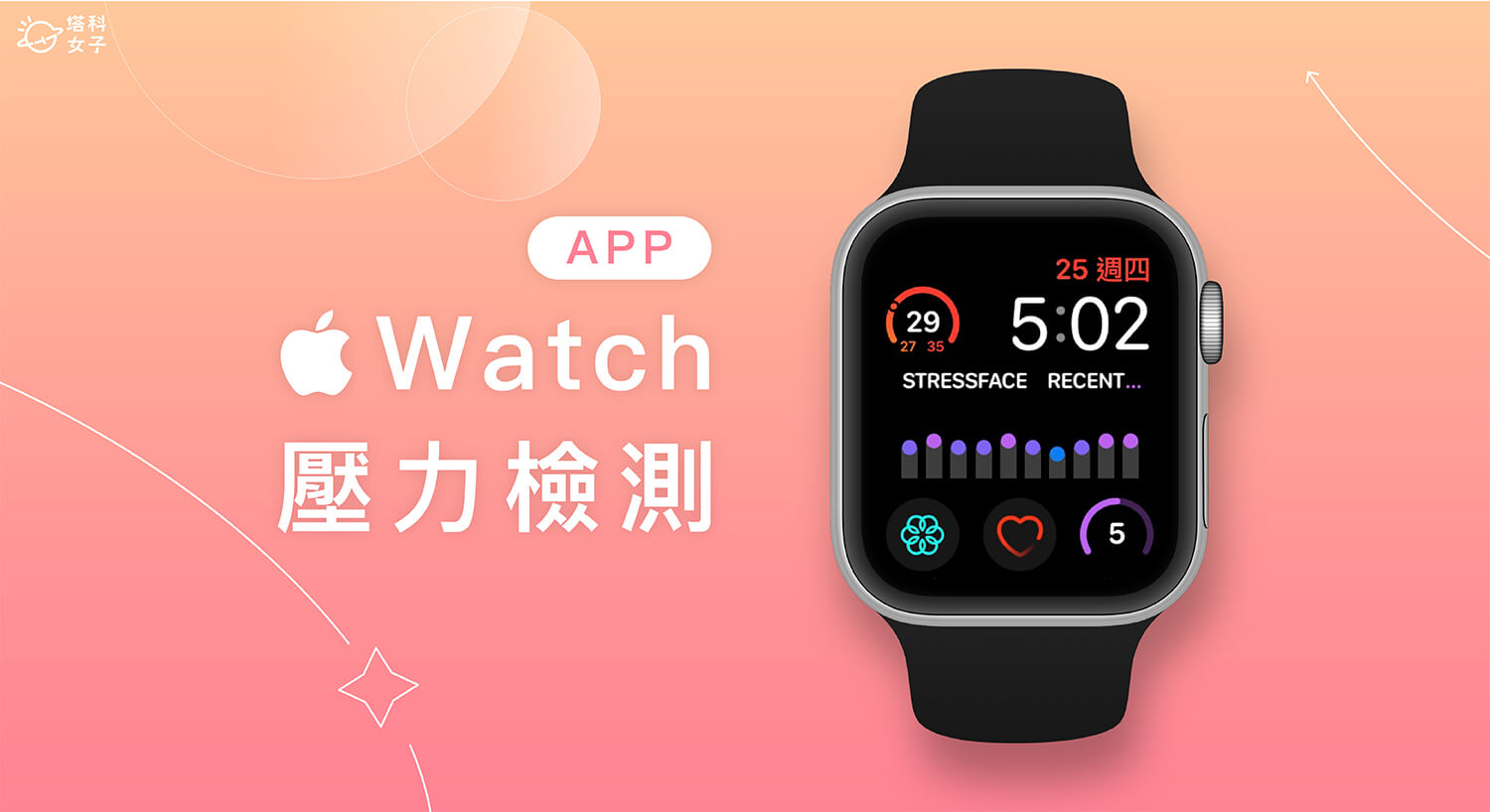 Apple Watch 壓力檢測 App《StressFace》追蹤壓力等級並加入錶面