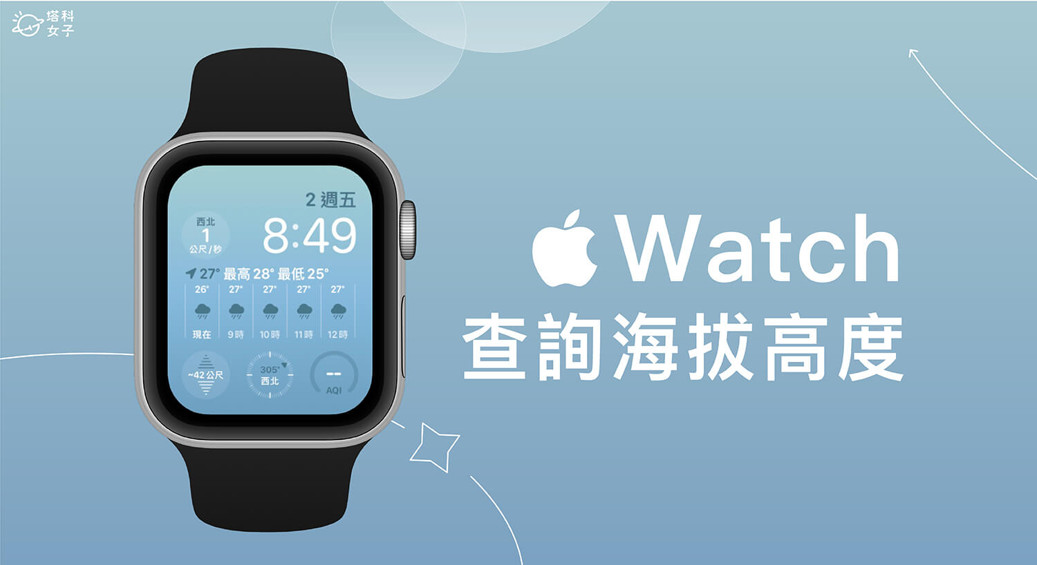 Apple Watch 海拔高度查詢教學，免下載 App 透過手錶查詢高度