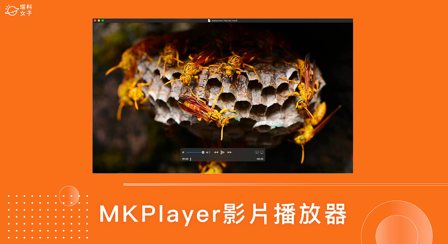 Mac 影片播放器推薦《MKPlayer》免費好用支援各種影片音訊格式