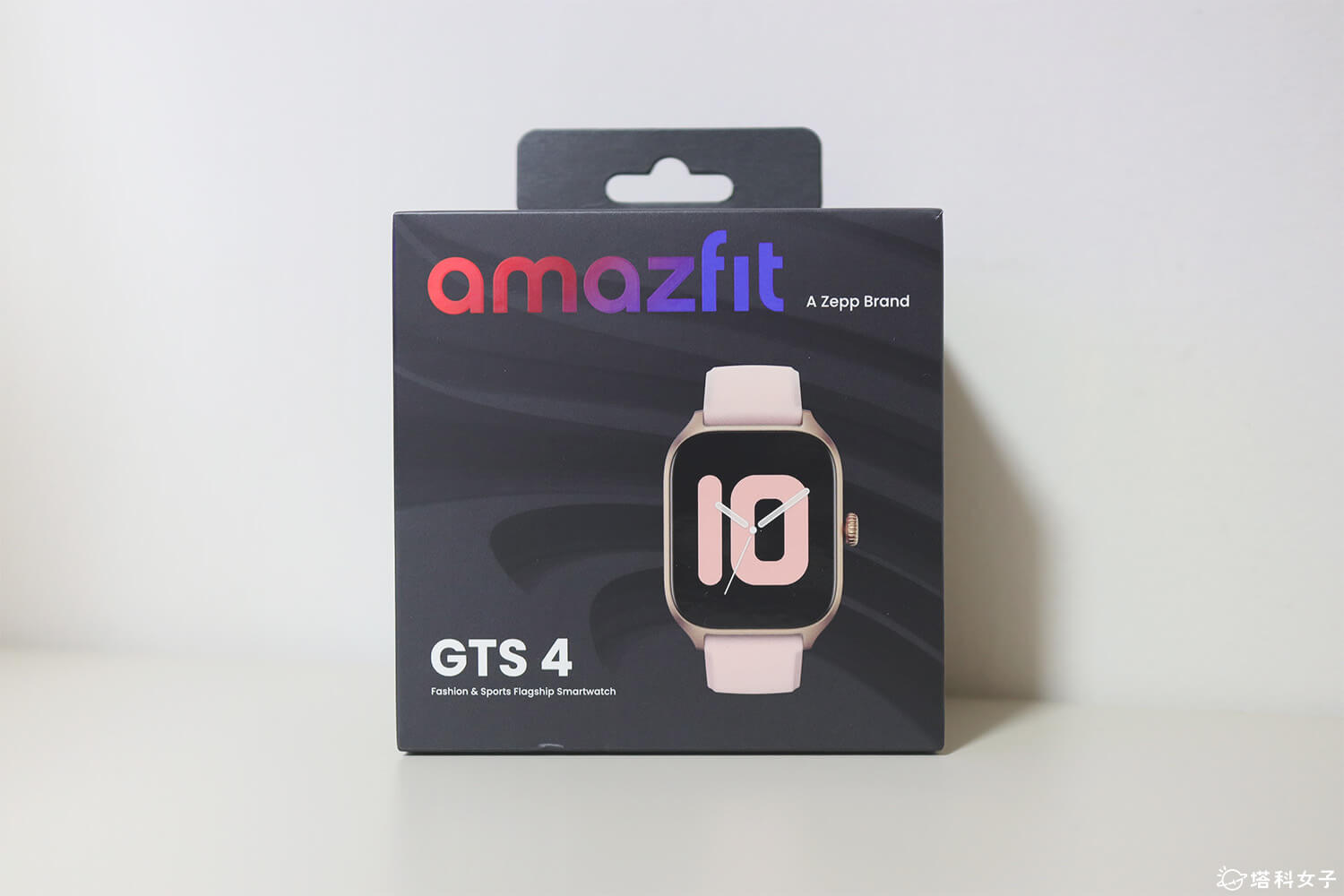Amazfit GTS 4 GPS 智慧手錶開箱：花漾粉
