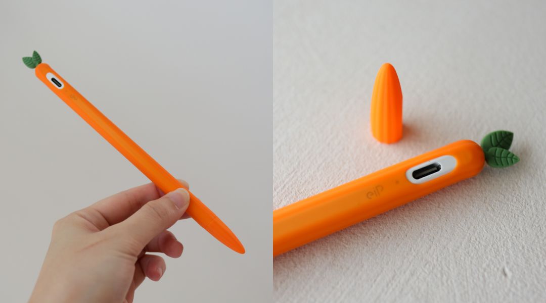Apple Pencil 筆套推薦 1：eiP 胡蘿蔔防護筆套