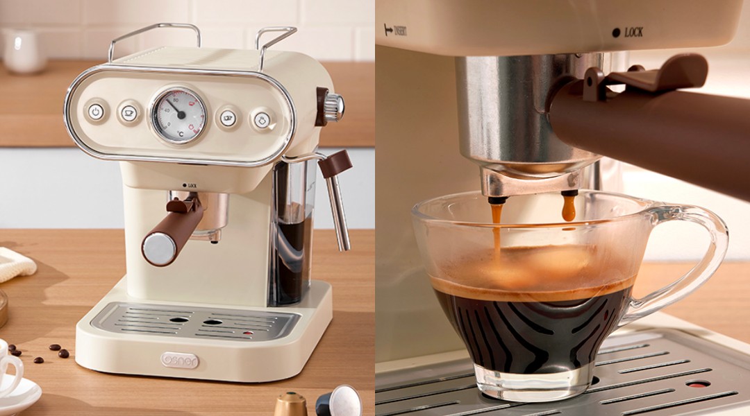 膠囊咖啡機推薦｜Osner 韓國歐紳 Dmo 半自動義式雙膠囊咖啡機