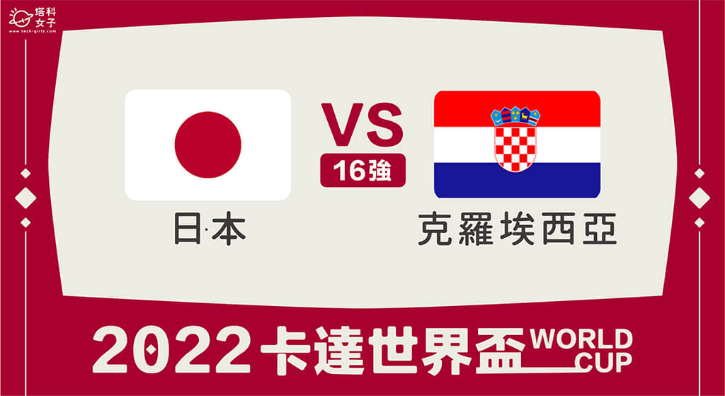 【2022世足16強】日本對克羅埃西亞轉播直播線上看、賠率、分析、預測
