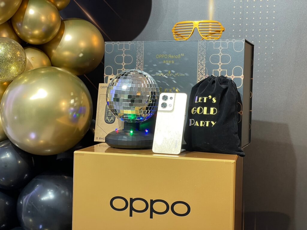 OPPO Reno8 升級版推出「金GOLD派」限量禮盒