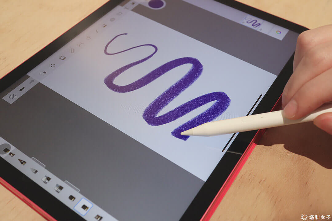 iPad 10 觸控筆推薦：Penoval AX Ultra 畫筆傾斜角
