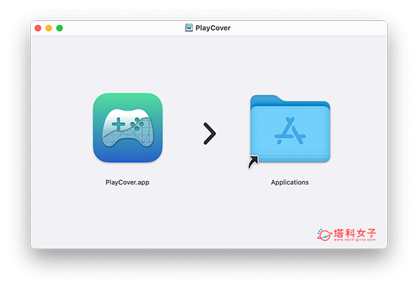 PlayCover 下載到 Mac：拖曳到資料夾