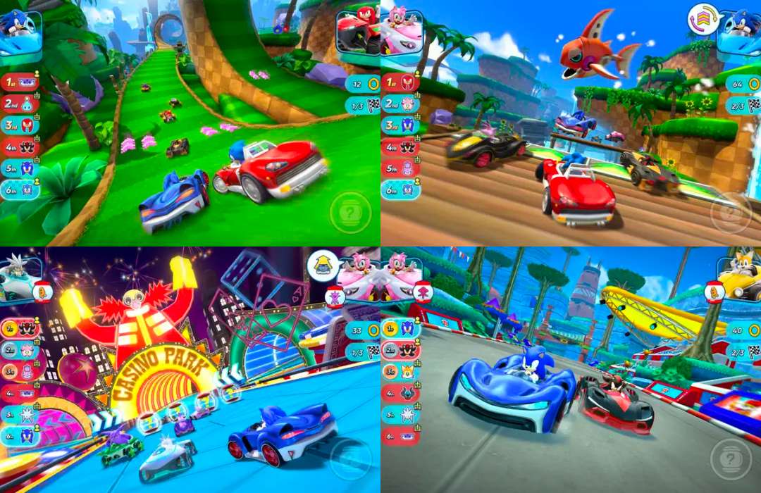 Apple arcade 遊戲推薦 6：音速小子全明星賽車 Sonic Racing