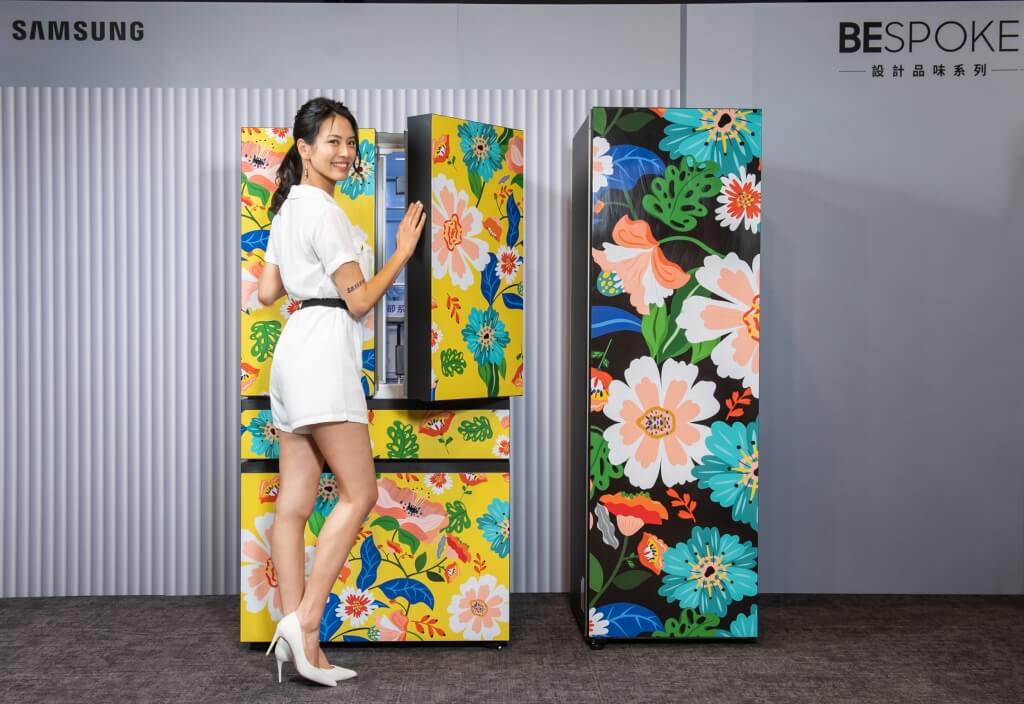 BESPOKE 設計品味系列冰箱，繽紛門板隨心所選