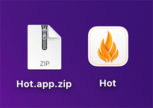 Mac 溫度監控軟體 Hot：解壓縮