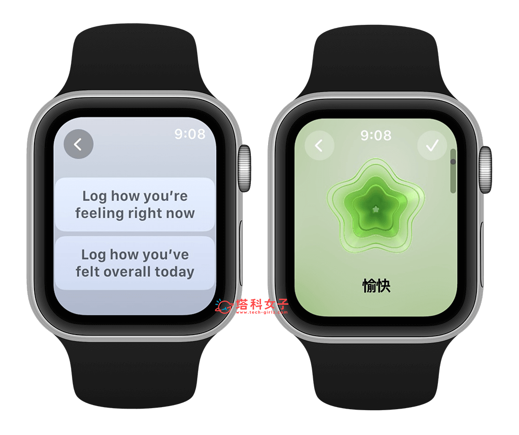 Apple Watch 記錄心理狀態與追蹤情緒：選擇感受