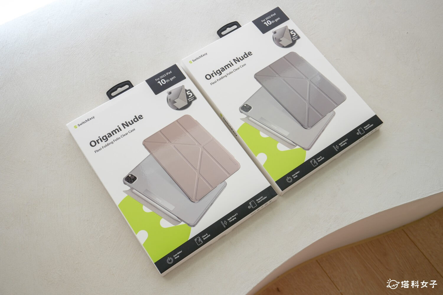 MAGEASY iPad 配件開箱：Origami NUDE 全方位支架透明背蓋保護套