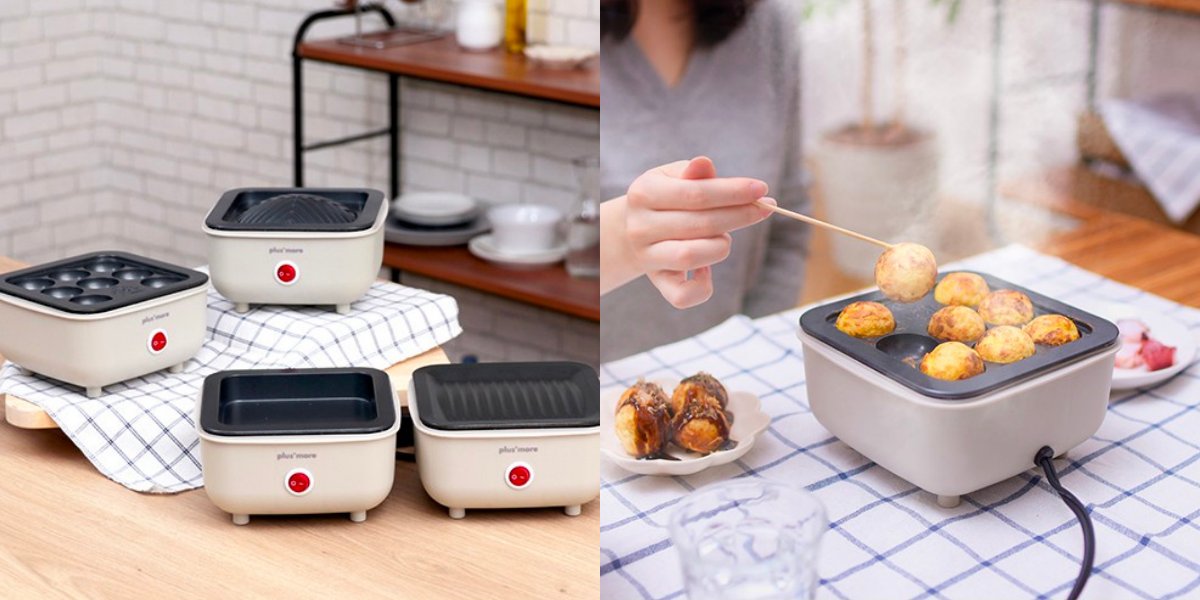 1000 元 聖誕節交換禮物：日本 plusmore 單人電烤盤