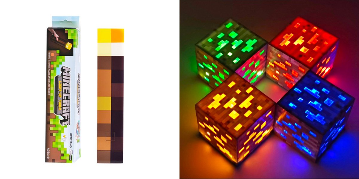 500 元 聖誕節交換禮物：創世神 Minecraft 造型夜燈