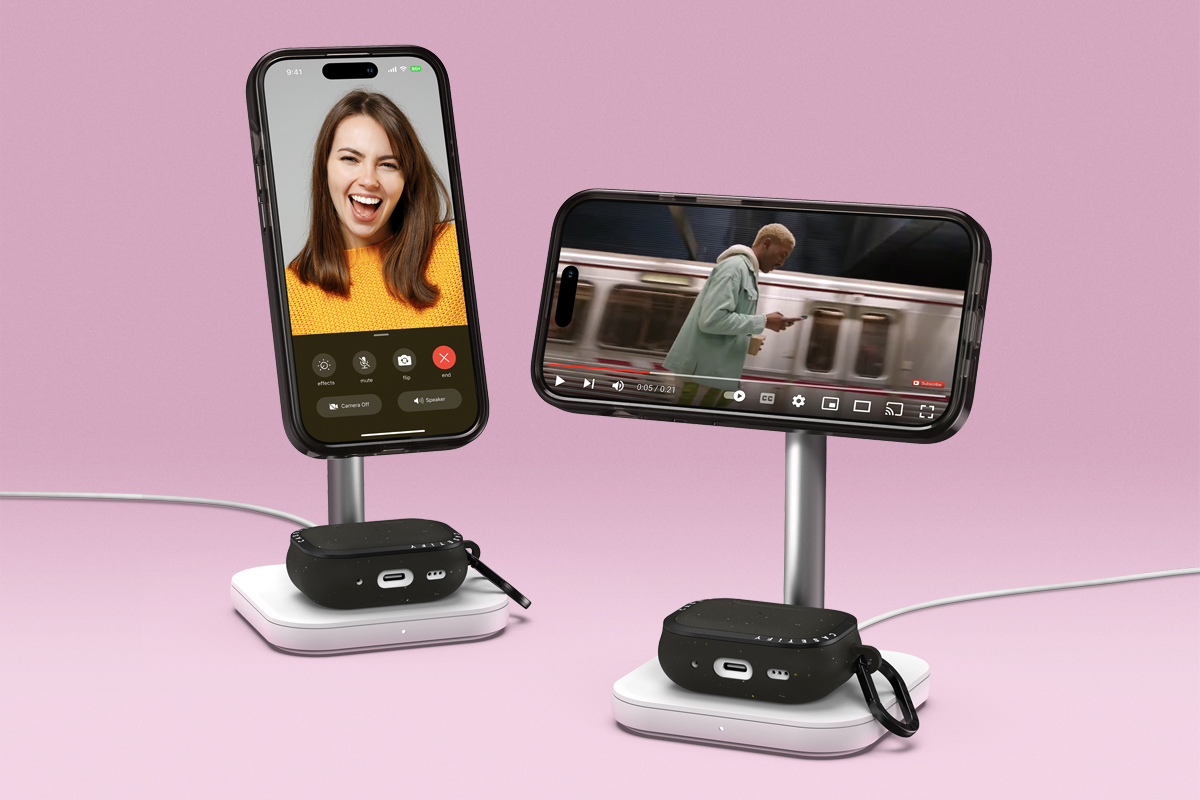 CASETiFY 全新推出 PowerThru™ 2 合 1 充電座，可同時提供 iPhone 手機與 AirPods 耳機充電