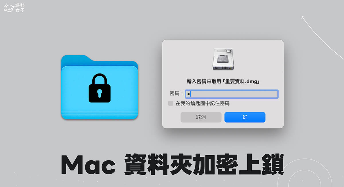 Mac 資料夾加密上鎖教學，使用內建工具為重要文件檔案加密碼保護