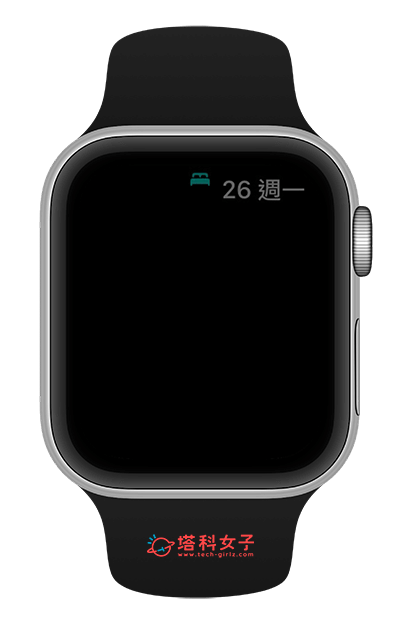 Apple Watch 睡眠模式的睡眠畫面