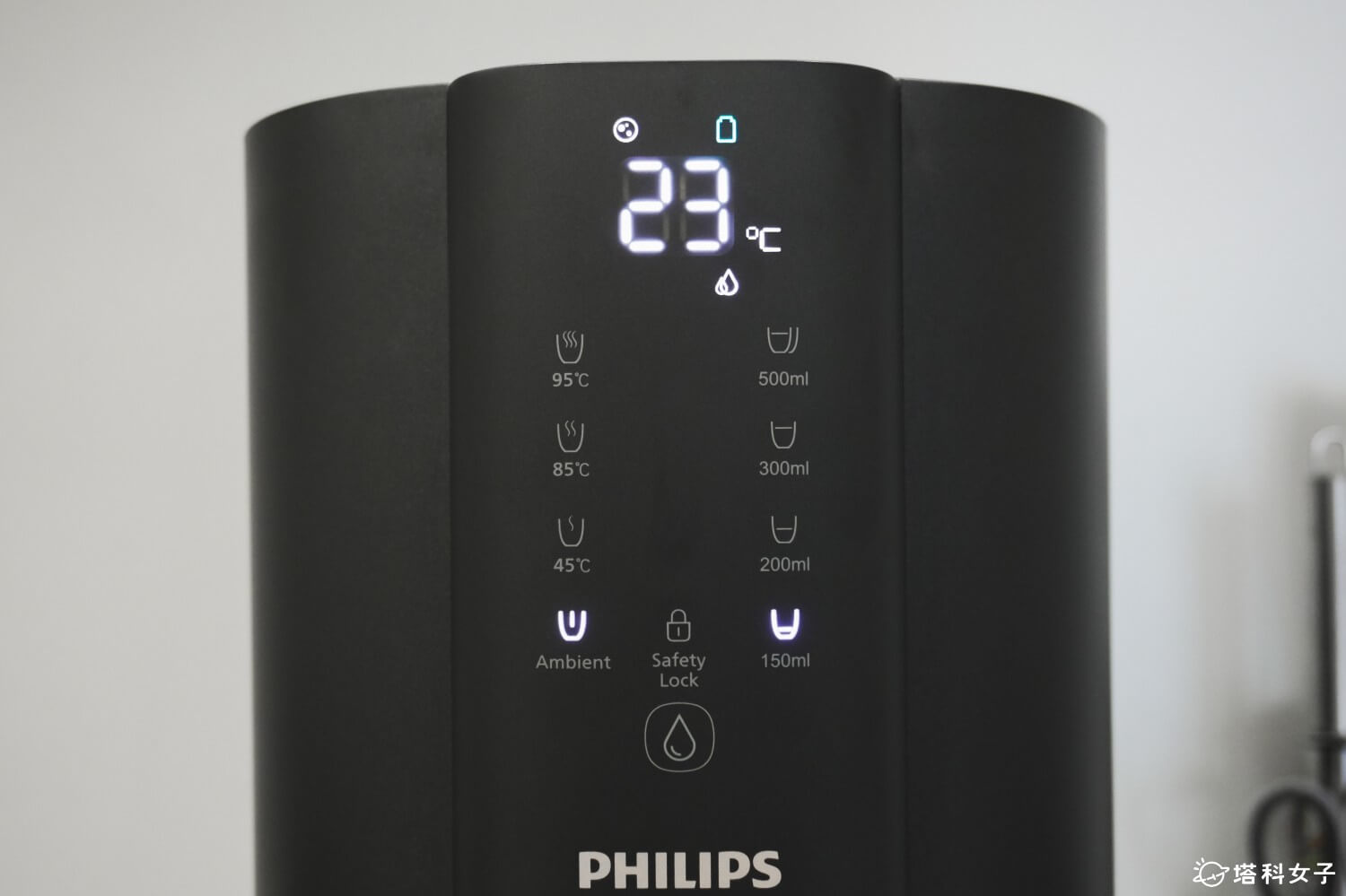 飛利浦瞬熱式RO淨飲機開箱：四檔溫度與水量