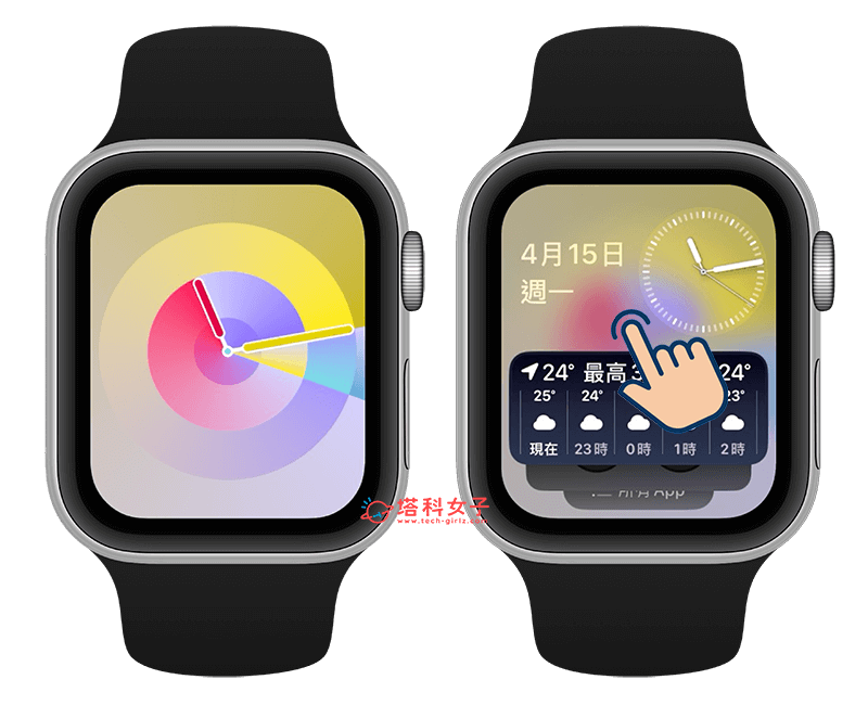 設定 Apple Watch 小工具